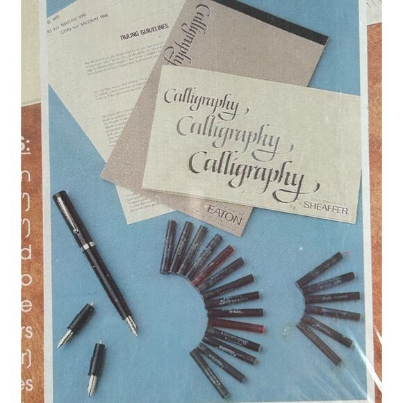Sheaffer Eaton Calligraphy Box Set, Brand New, Shrink Wrap Intact, Circa 1982 - Picture 2 of 9